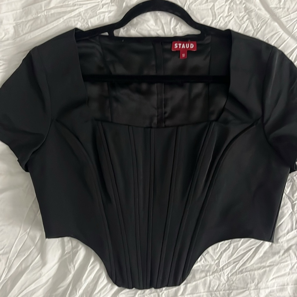 STAUD Black Crop Top - Picture 4 of 8
